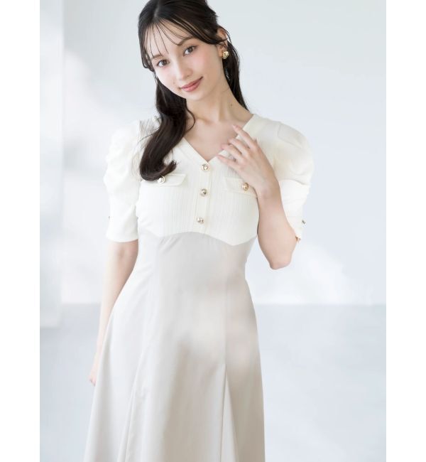 dazzlin「フロントボタンコルセットワンピース」|ワンピース|