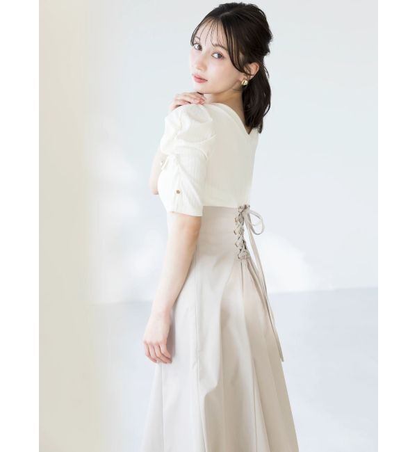 dazzlin「フロントボタンコルセットワンピース」|ワンピース|