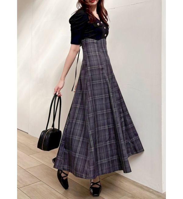 dazzlin「フロントボタンコルセットワンピース」|ワンピース|