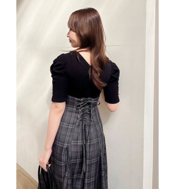 dazzlin「フロントボタンコルセットワンピース」|ワンピース|