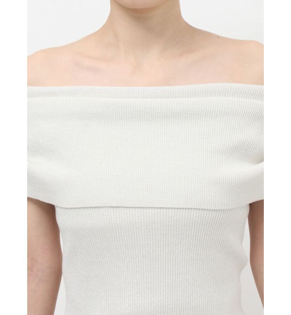 dazzlin「パールオフショルニットトップス」|ニット・セーター|