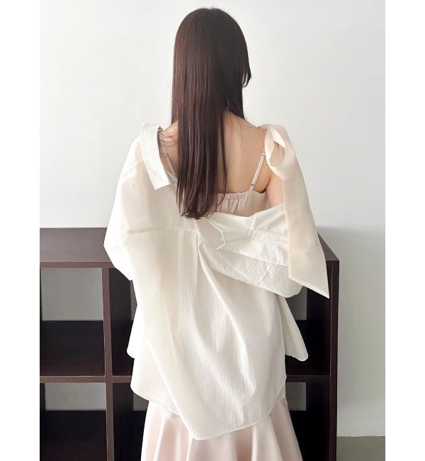 dazzlin「2WAYシアーオーバーシャツ」|シャツ・ブラウス|