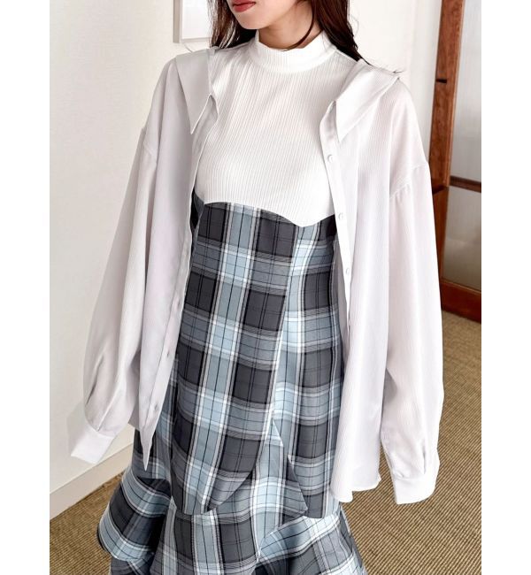 dazzlin「2WAYシアーオーバーシャツ」|シャツ・ブラウス|