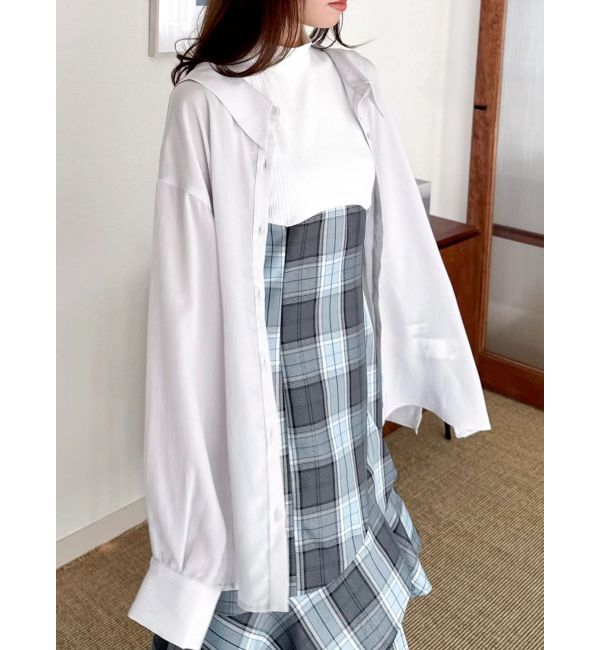 dazzlin「2WAYシアーオーバーシャツ」|シャツ・ブラウス|