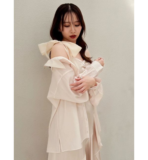 dazzlin「2WAYシアーオーバーシャツ」|シャツ・ブラウス|