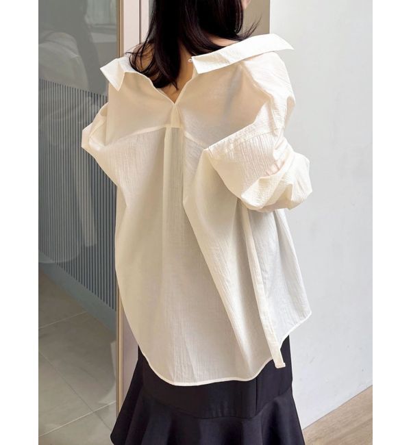 dazzlin「2WAYシアーオーバーシャツ」|シャツ・ブラウス|