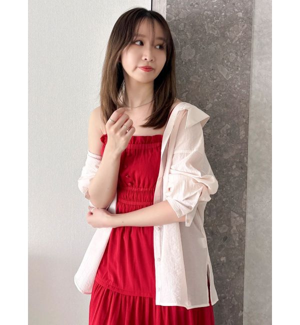 dazzlin「2WAYシアーオーバーシャツ」|シャツ・ブラウス|