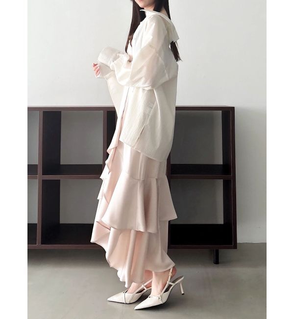 dazzlin「2WAYシアーオーバーシャツ」|シャツ・ブラウス|