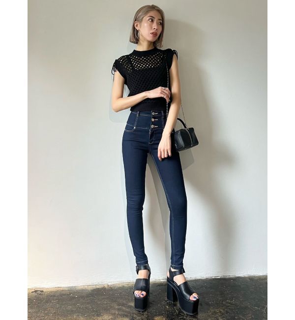 EMODA「【ELDER】NUDEハイウエストデニム」|デニム|