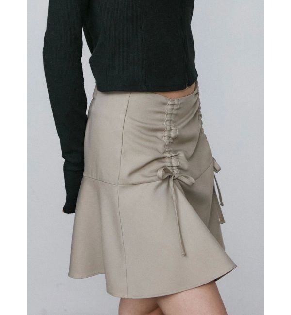 EMODA「ギャザーリボンフレアスカート」|スカート|