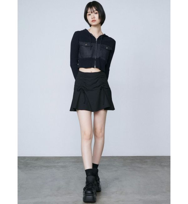 EMODA「ギャザーリボンフレアスカート」|スカート|