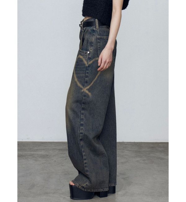 EMODA「グラフィックルーズジーンズ」|デニム|