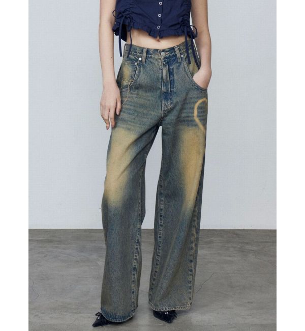 EMODA「グラフィックルーズジーンズ」|デニム|