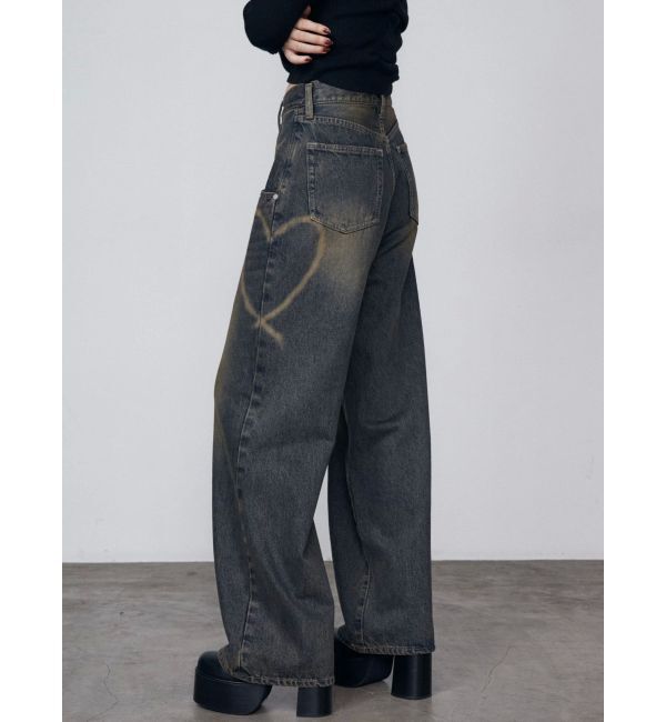 EMODA「グラフィックルーズジーンズ」|デニム|