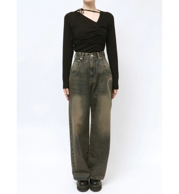 EMODA「グラフィックルーズジーンズ」|デニム|