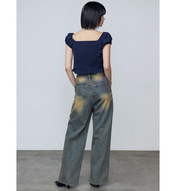 EMODA「グラフィックルーズジーンズ」|デニム|