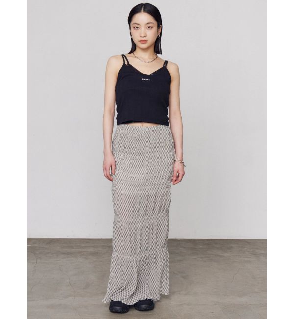 EMODA「シャーリングラインマキシスカート」|スカート|