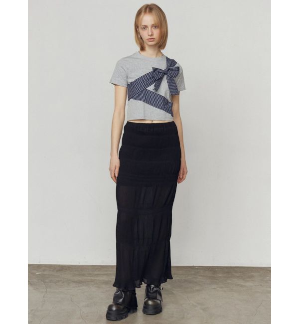 EMODA「シャーリングラインマキシスカート」|スカート|