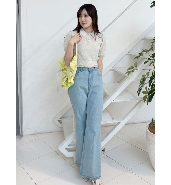 MERCURYDUO「ブーツカットデニムパンツ」|デニム|