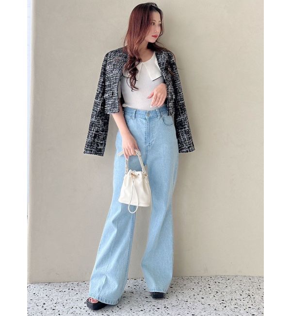 MERCURYDUO「ブーツカットデニムパンツ」|デニム|