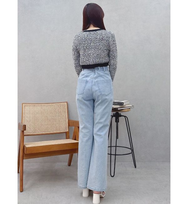 MERCURYDUO「ブーツカットデニムパンツ」|デニム|