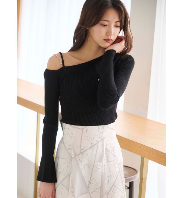 MERCURYDUO「ジオメトリックオパールフレアスカート」|スカート|