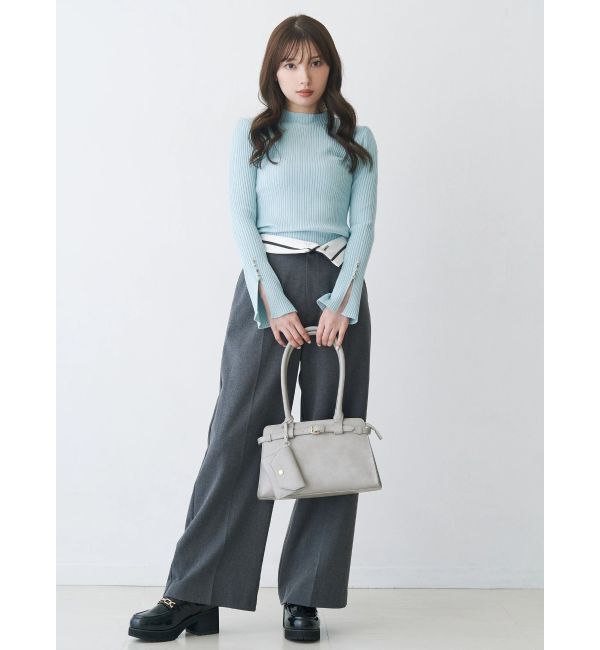 MERCURYDUO「フェイクウール折返しベルトパンツ」|その他|