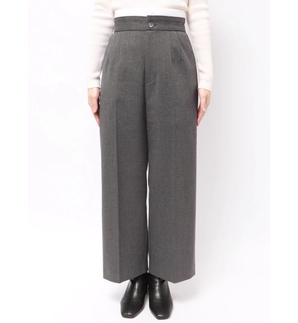MERCURYDUO「フェイクウール折返しベルトパンツ」|その他|