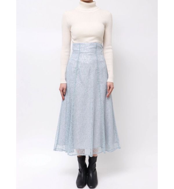 MERCURYDUO「コードレースバックレースアップフレアスカート」|スカート|