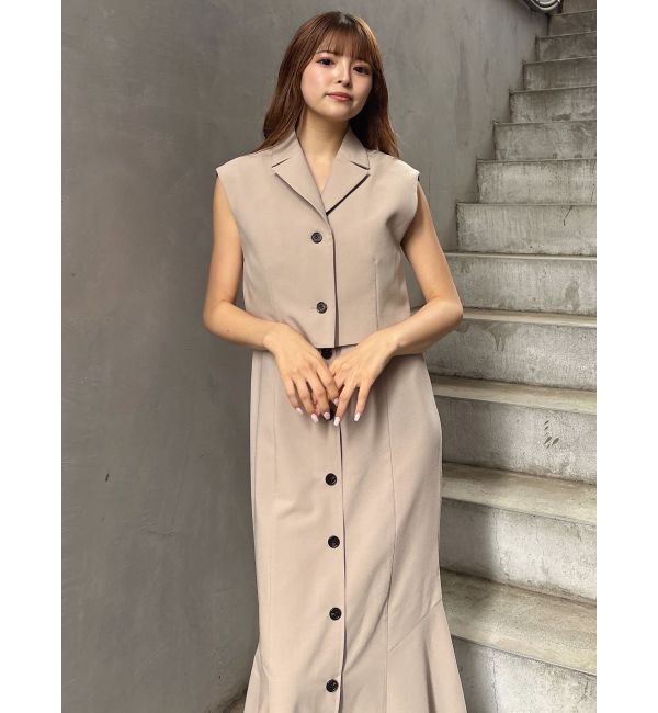 MURUA「ジレレイヤードジャンパースカート」|ジャンパースカート|