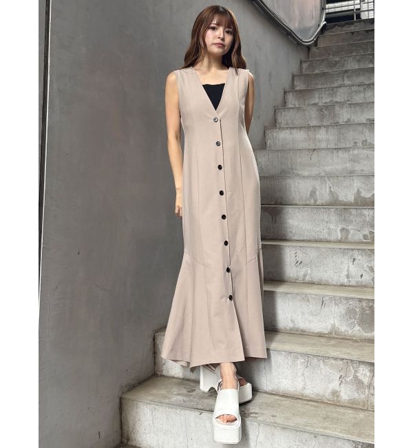 MURUA「ジレレイヤードジャンパースカート」|ジャンパースカート|