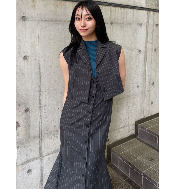 MURUA「ジレレイヤードジャンパースカート」|ジャンパースカート|