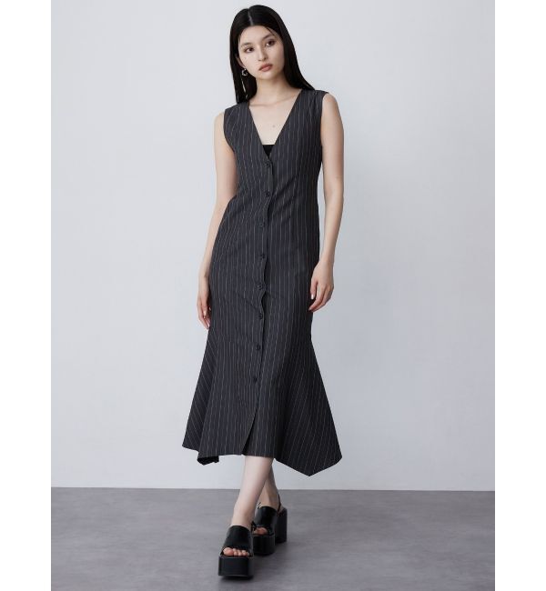 MURUA「ジレレイヤードジャンパースカート」|ジャンパースカート|