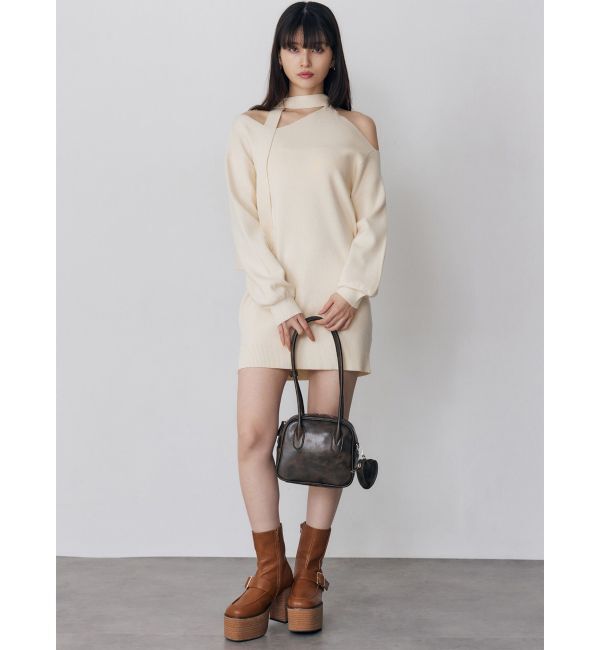 MURUA「ロングショルダースクエアボストンバッグ」|ショルダー・メッセンジャー|