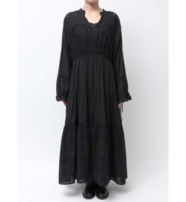 Ungrid「カットワークレースコンビワンピース」|ワンピース|