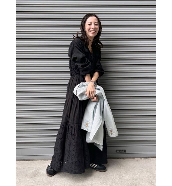 Ungrid「カットワークレースコンビワンピース」|ワンピース|