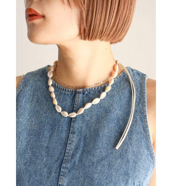 Ungrid「シェルモチーフショートネックレス」|ネックレス|