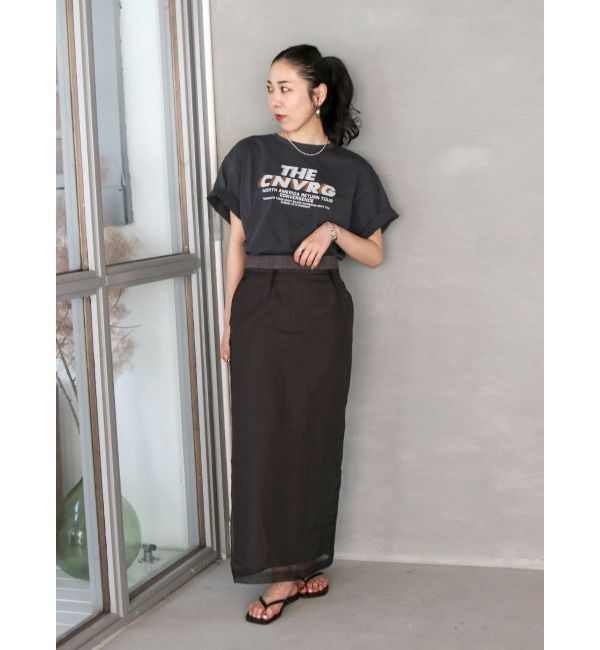 Ungrid「シアーコンビアイラインスカート」|スカート|