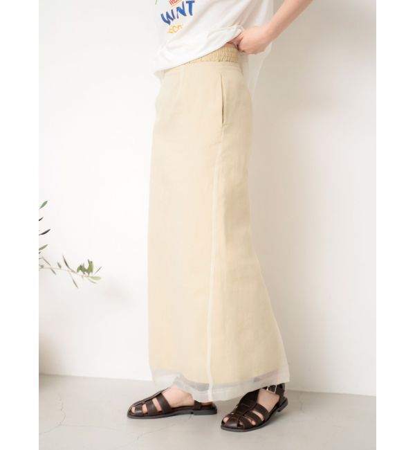 Ungrid「シアーコンビアイラインスカート」|スカート|