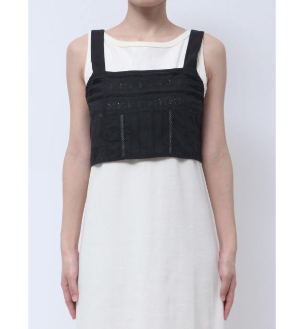 Ungrid「バックレースアップコットンキャミ」|キャミソール|