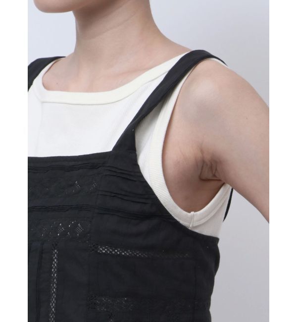 Ungrid「バックレースアップコットンキャミ」|キャミソール|