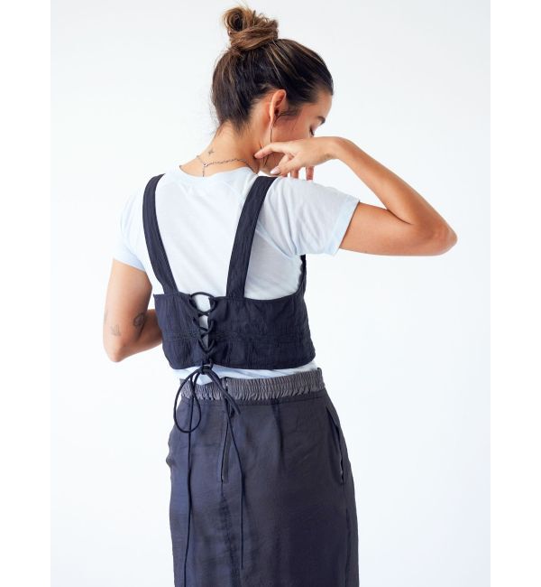 Ungrid「バックレースアップコットンキャミ」|キャミソール|