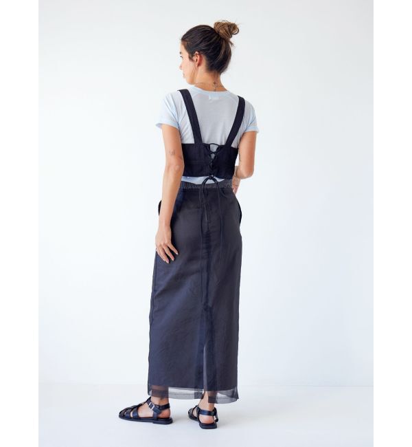 Ungrid「バックレースアップコットンキャミ」|キャミソール|