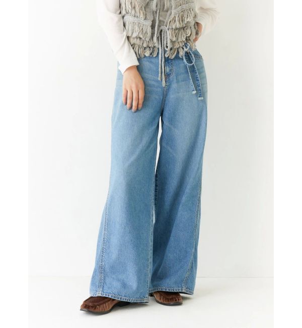 Ungrid「ウエストベルトデザインデニム」|デニム|