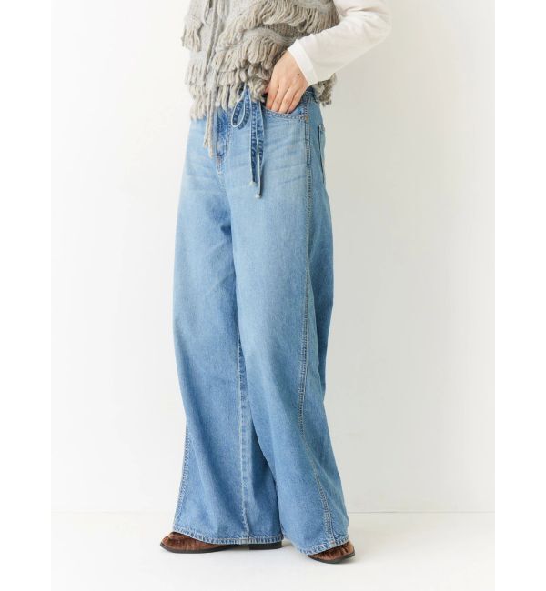 Ungrid「ウエストベルトデザインデニム」|デニム|