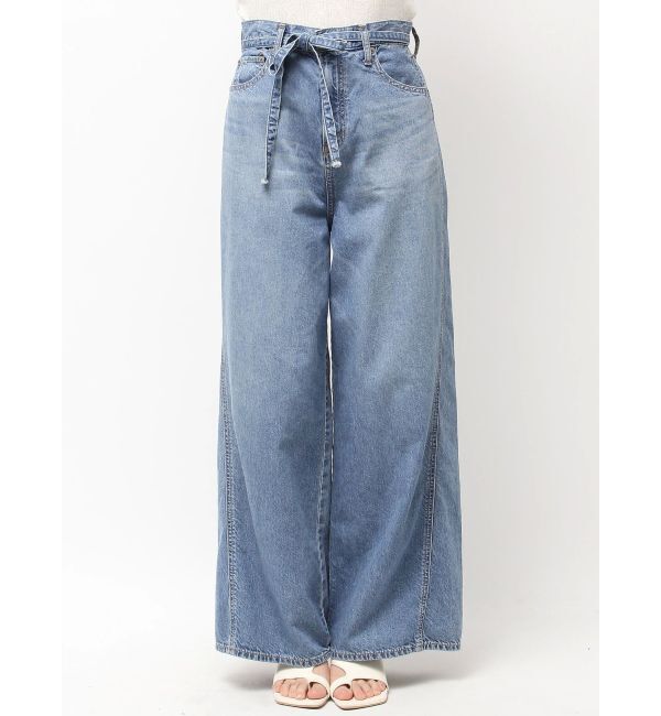 Ungrid「ウエストベルトデザインデニム」|デニム|