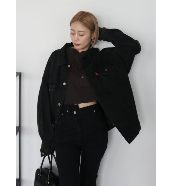 Ungrid「ビッグシルエットデニムジャケット」|ブルゾン・スタジャン|