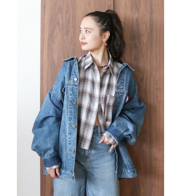 Ungrid「ビッグシルエットデニムジャケット」|ブルゾン・スタジャン|