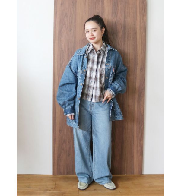 Ungrid「ビッグシルエットデニムジャケット」|ブルゾン・スタジャン|