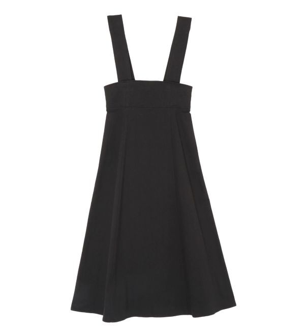 LAGUNAMOON「ハイウエストジャンパースカート」|スカート|ブラック